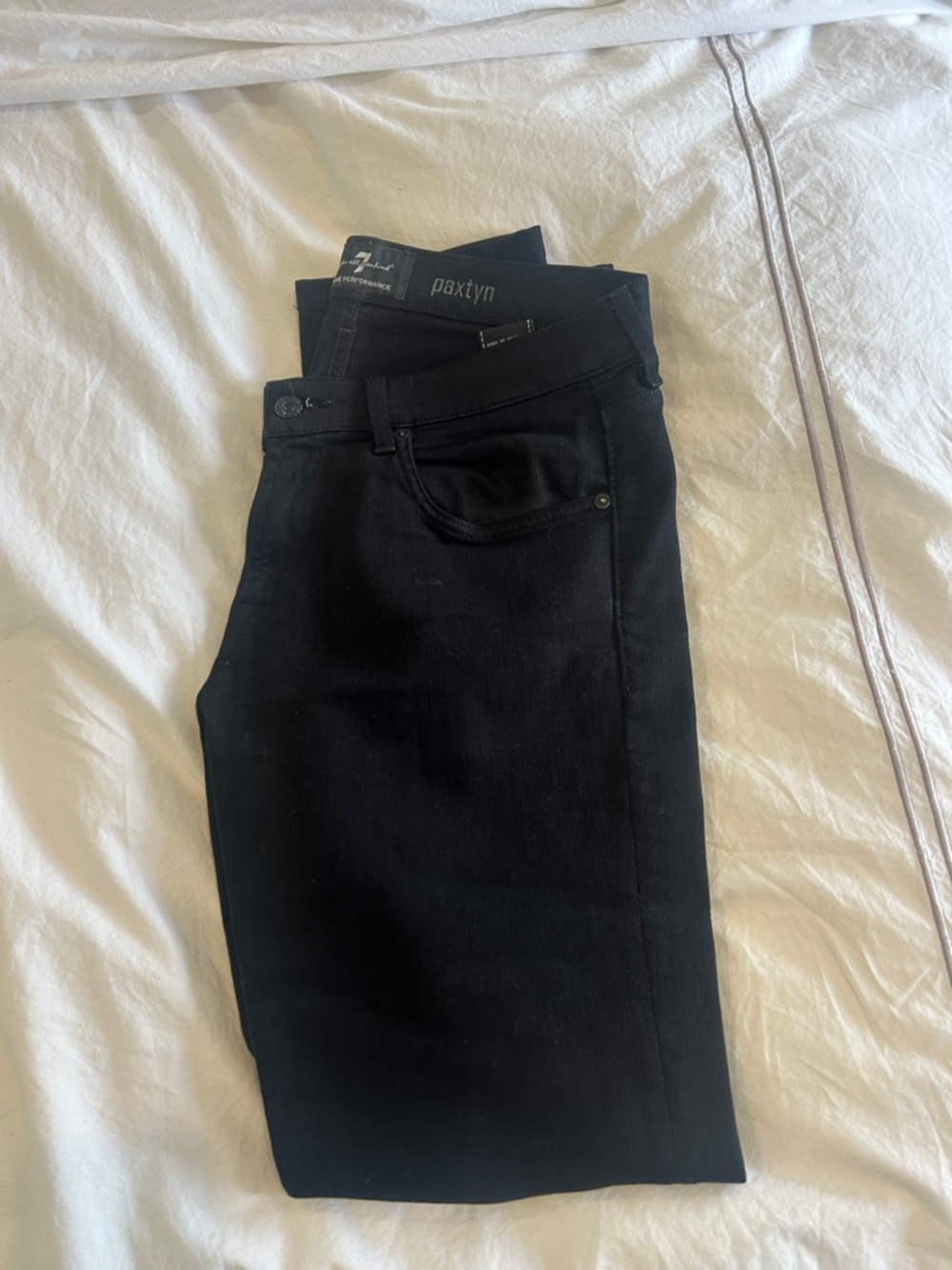 7 For All Mankind - Paxtyn Men’s Slim Black Jeans